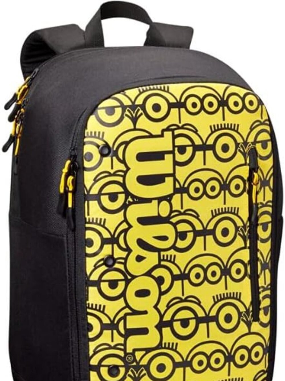 Wilson Minions Tour Tennis Backpack, Up to 2 Rackets, Yellow/Black, New